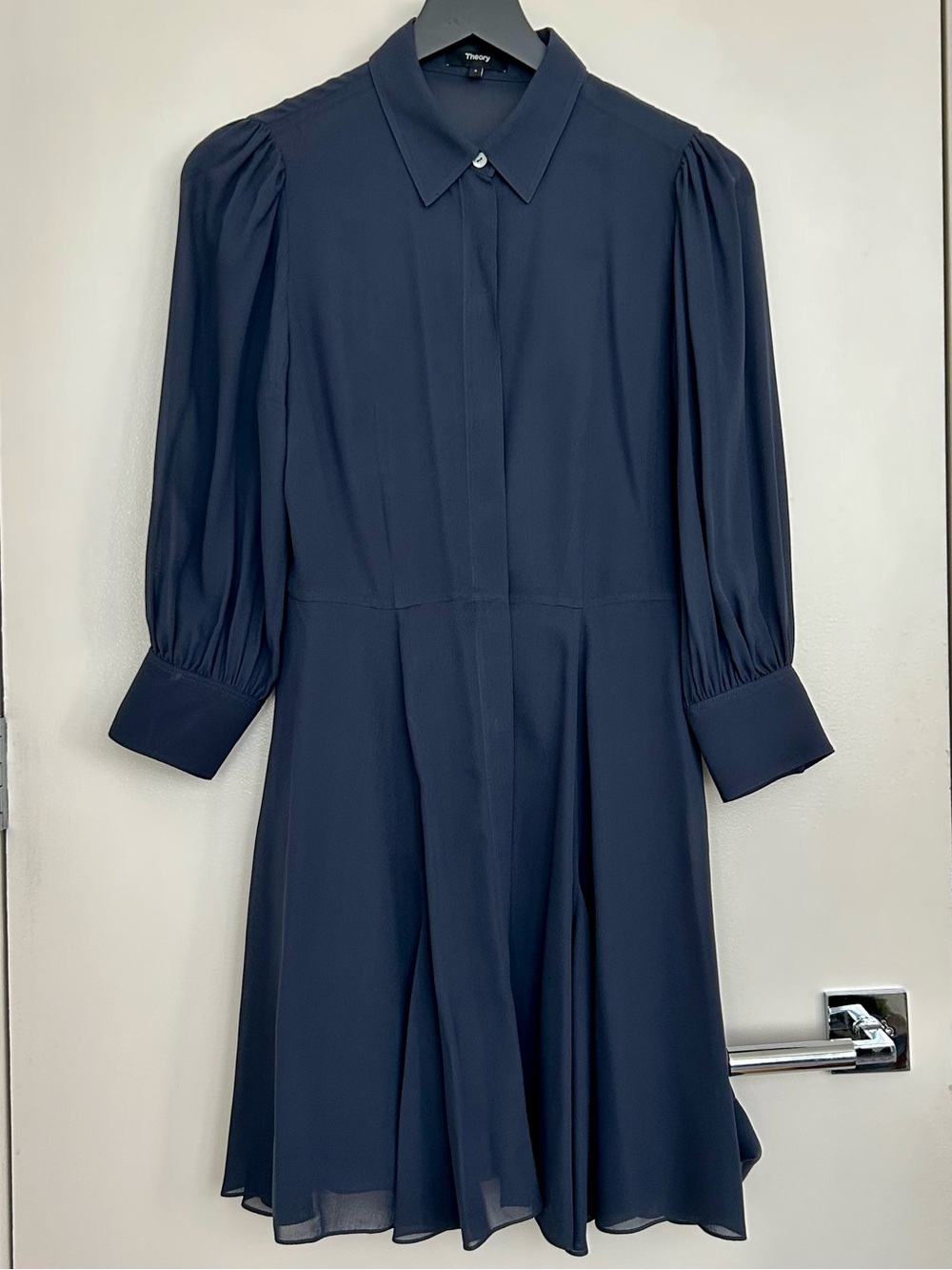 Theory 3/4 Sleeve Midi Dress